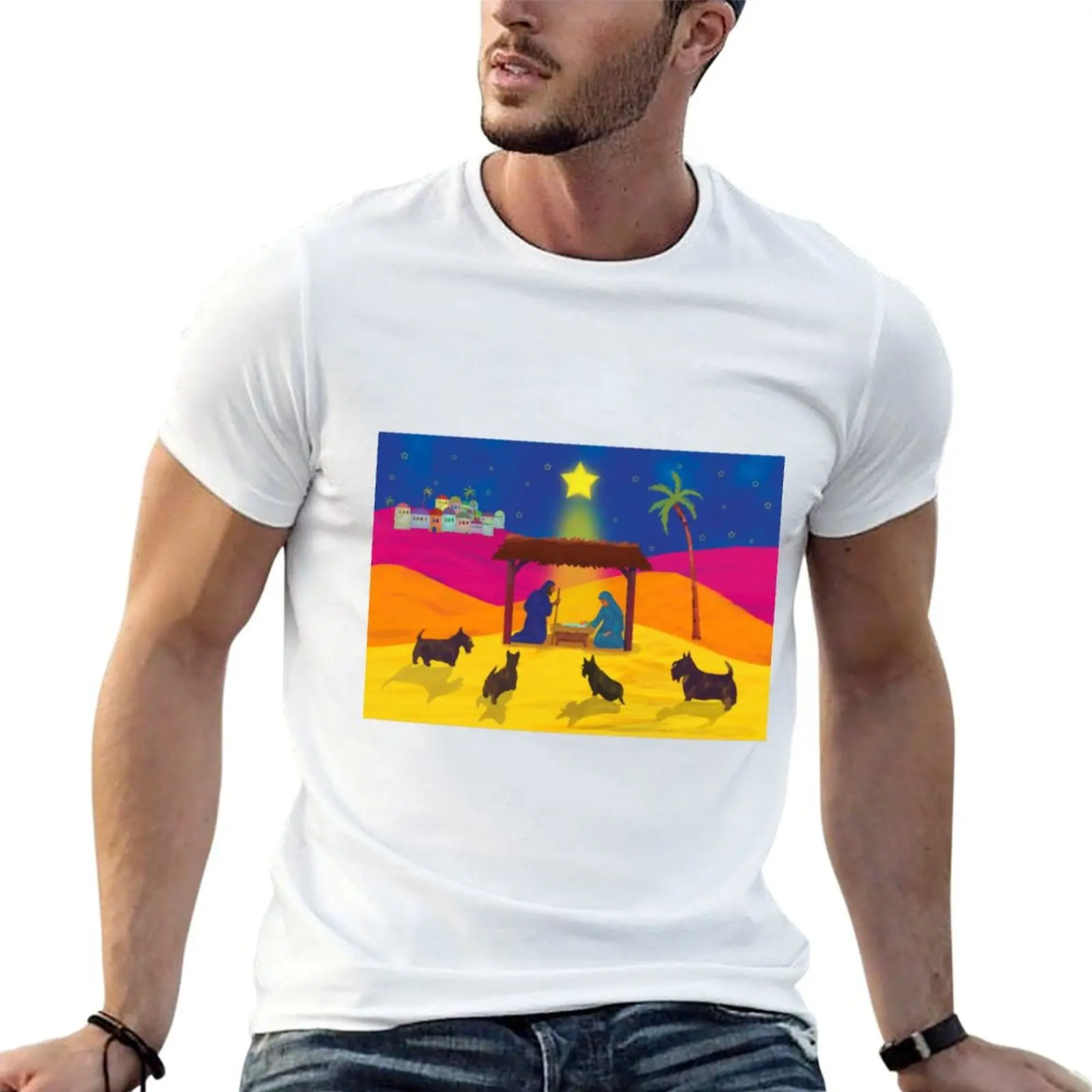 The Nativity Copyright ? BonniePortraits on Redbubble.com T-Shirt Soft Stretch Short Sleeve Top