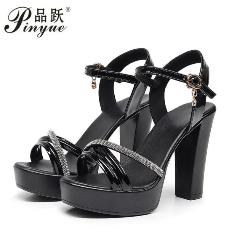 

Fashion Fish Mouth Women'S High Heel Summer Shoes Sandals Female Narrow Band Woman Sandals Ankle Strap Platform Size 33-42