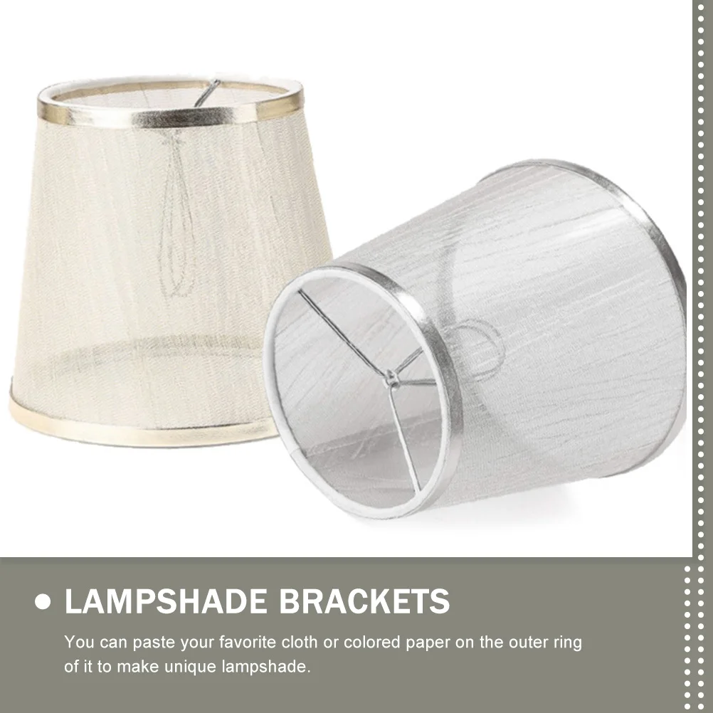 

3pcs Lampshade Frames 90MM Iron Sturdy Desk Light Accessories DIY Table Lampshade Holders Brackets Lighting Attachments