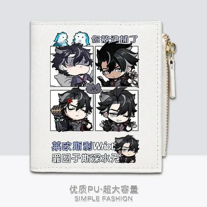 

Аниме-игра GS Impact Cos Neuvillette Lyney Furina Wriothesley и т. д. Унисекс простой многофункциональный кошелек из искусственной кожи подарок