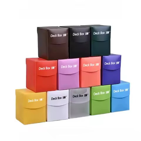 Protect &amp; Store Valuable Cards Deck Box for 100+ Pokemon/Magic/YuGiOh Collectible Trading Cards Storage, Card Organizer
