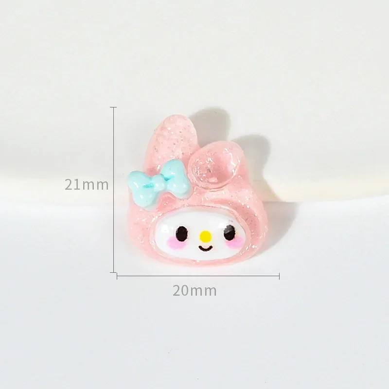 10 sztuk przezroczysta kreskówka żywica zwierząt/księżniczka DIY Mini figurka artykuły do scrapbookingu Cabochon Flatback Charms ozdoby