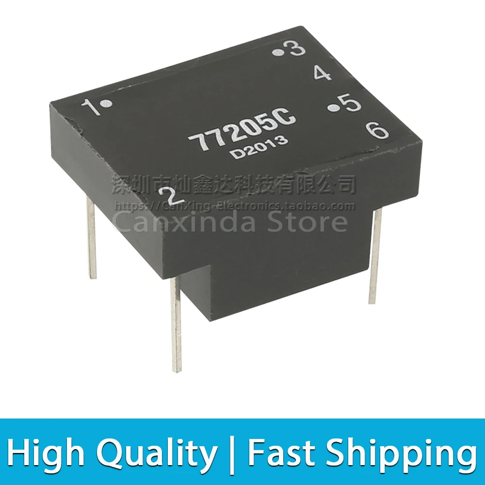 77205C Signal Pulse Transformer Inductance 4mH Three winding 1:1:1 4KV Isolation Pulse Transformer Switch Mode Power Supply DIP