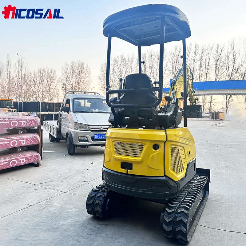 1.8톤 레드 쿠보타 엔진 미니 굴삭기 유압 썸 트랙 크롤러 디젤 무료 배송