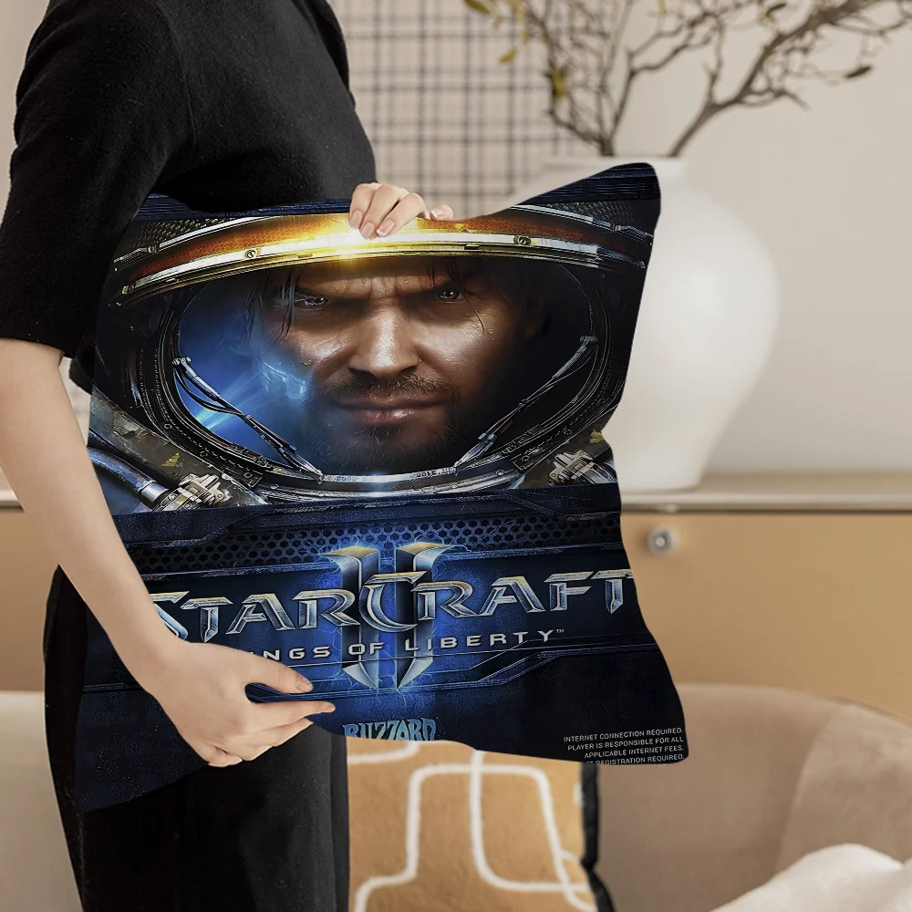 S-Starcraft 2 Game Pillow Gifts Home Office Furnishings Bedroom Sofa Car Cushion Cover Case 45x45cm