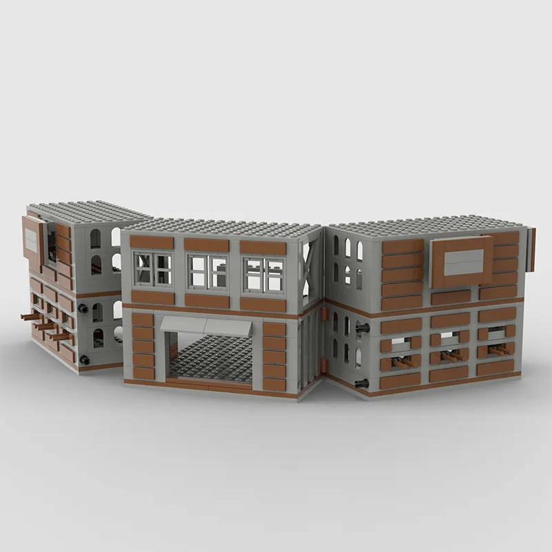 Base militar guarda armazém sentinela pós casa moc bloco de construção meninos montado cena guerra arquitetura brinquedos pequenos tijolos presentes