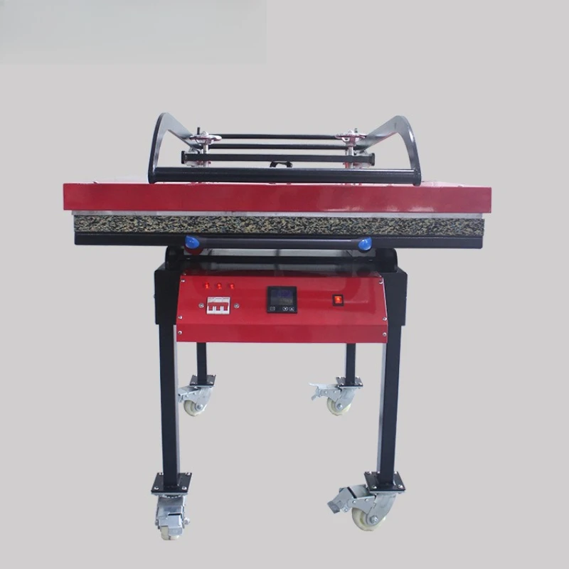 Manual large area heat transfer machine 80 * 100cm high pressure ribbon loom heat transfer machine T-shirt printing machine