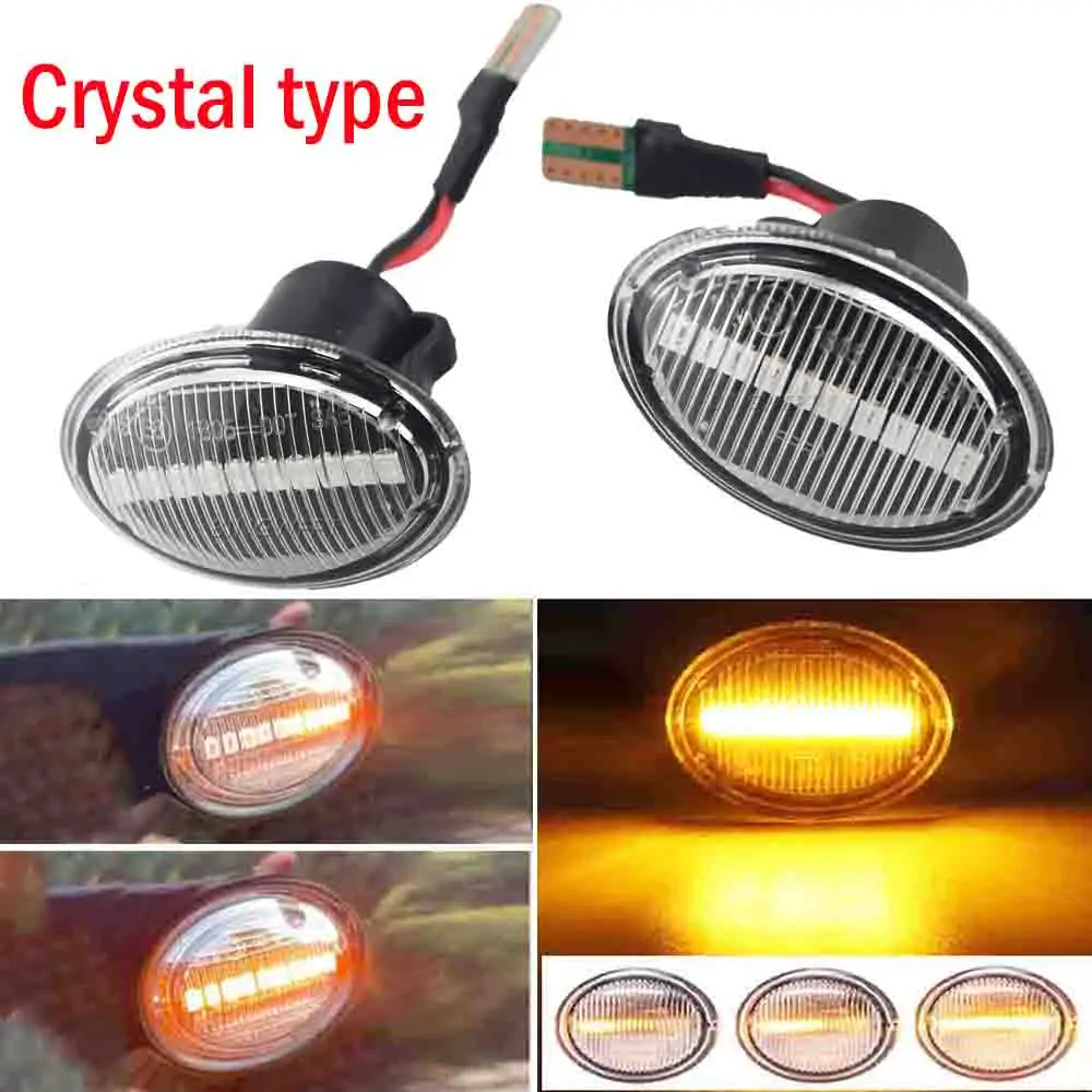 

Sequential Flashing LED Turn Signal Side Marker Light For FIAT 4S 63 3P NUOVA 500 ABARTH Ford KA DESDE Lancia YPSILON Maserati
