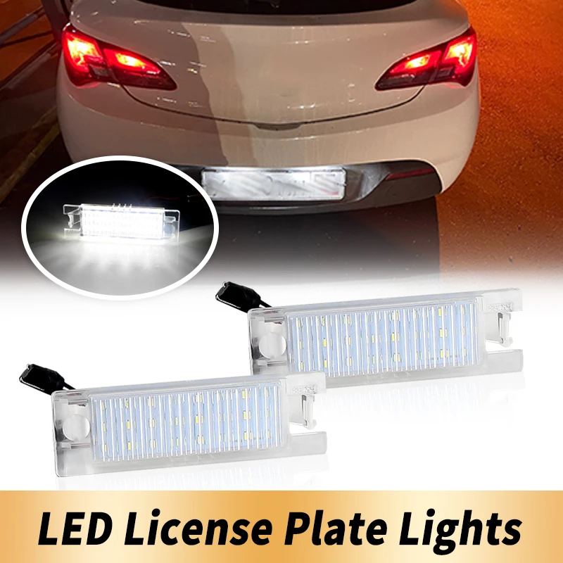 12V LED Number Plate Lamp For Chevrolet Malibu 13-16 Camaro 14-20 Volt 11-19 Cruze 2016-UP White License Plate Light Assembly