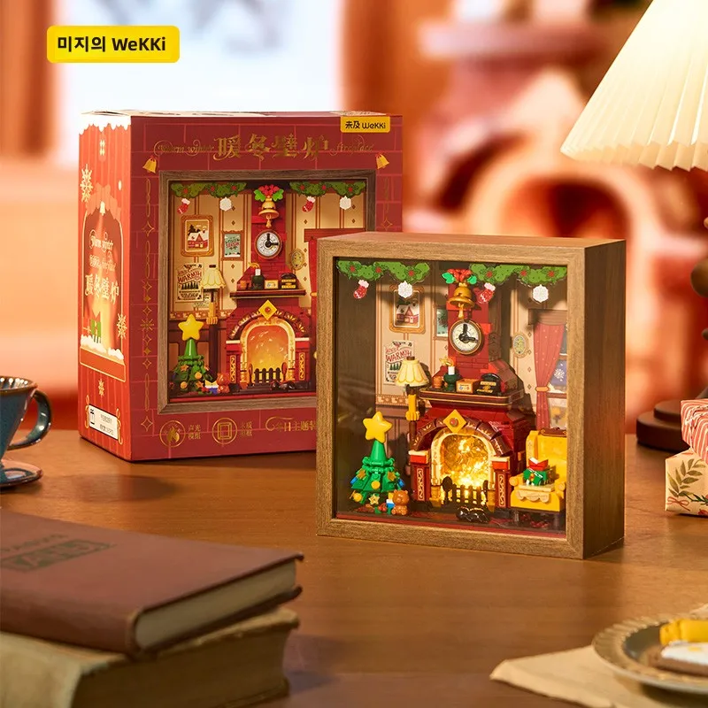 cisas-–-construction-de-cheminee-cadeau-puzzle-3d-jouet-d'assemblage-ornement-de-bureau-premium-nouveau