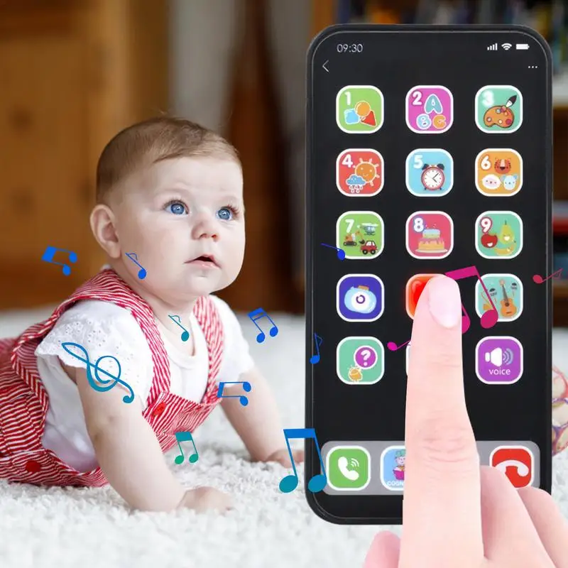 Téléphone portable avec lumière et musique pour enfants, jouet intelligent d'apprentissage, jouets de développement précoce