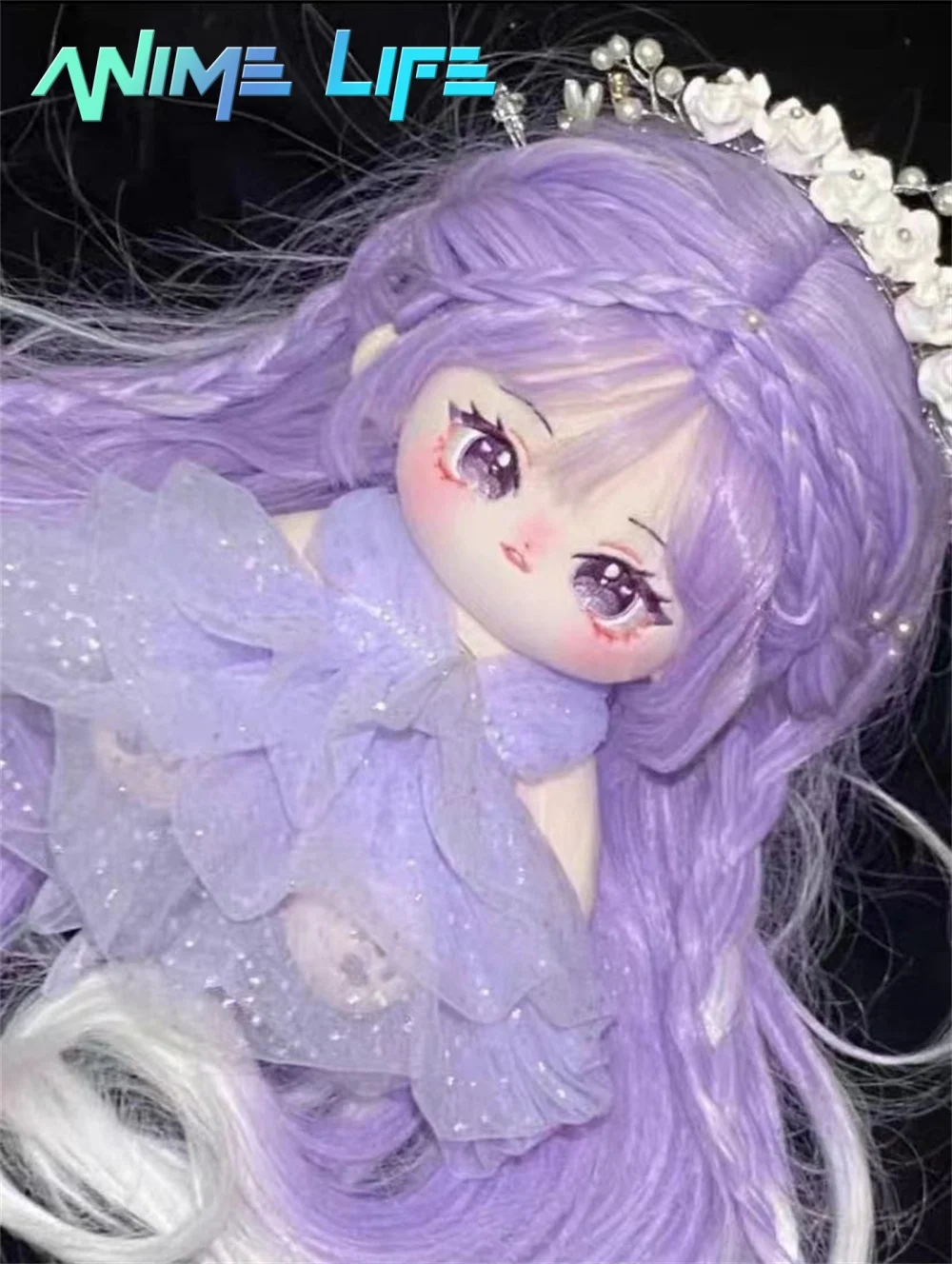 Plushie Fairy Princess Lolita  Purple Hair 20cm Doll Toy Plush Body Cosplay Original Cute Lovley X Gift