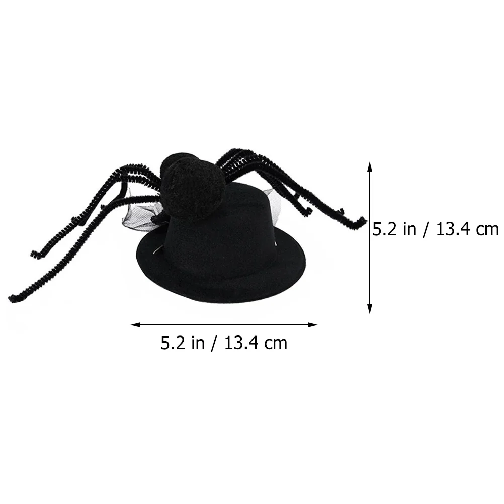 

2Pcs Pet Halloween Hat Spider Pattern Adjustable Soft Comfortable Costume Dog Cat Hat for Party Photo Shoot Costume Dog