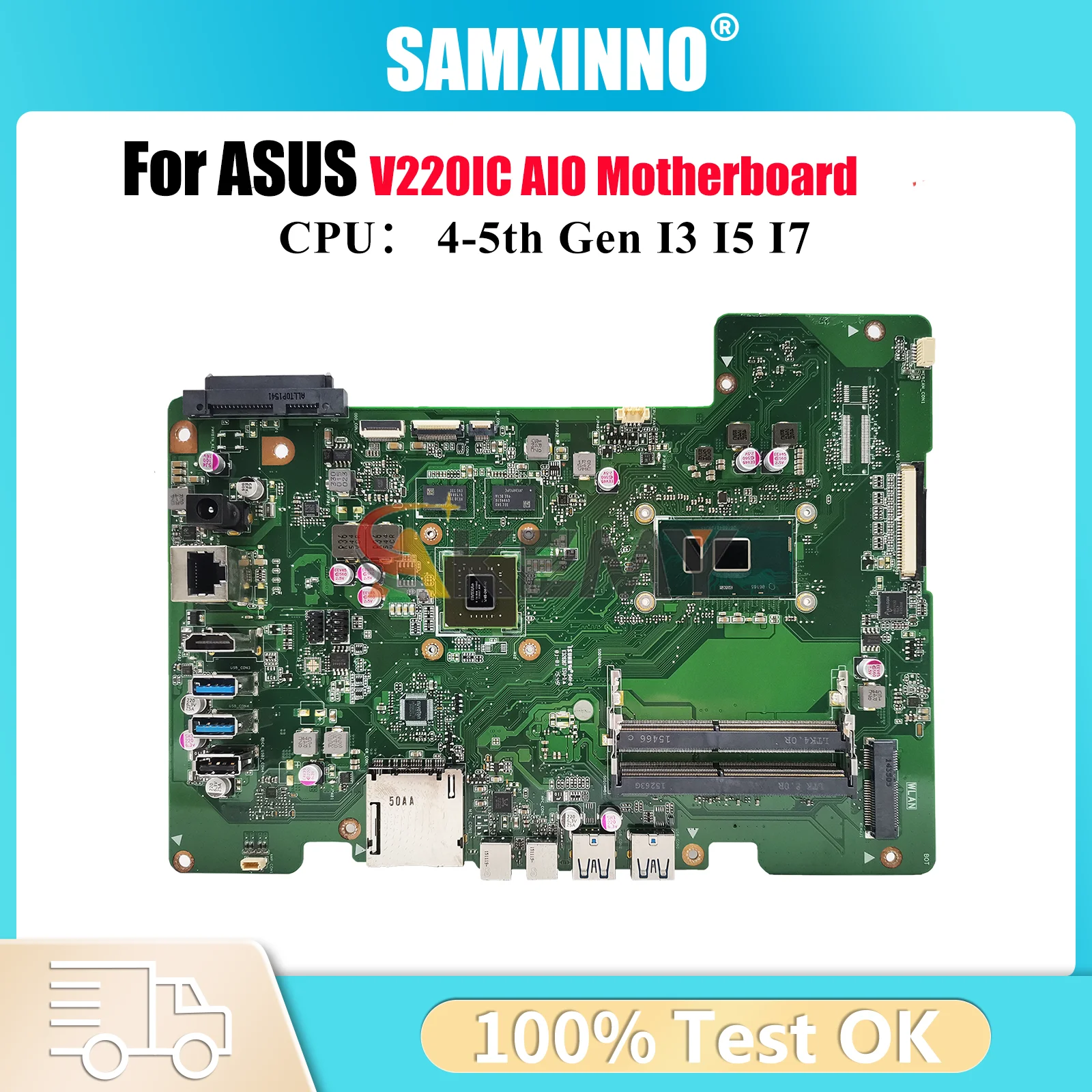 

V220IC Motherboard For ASUS Vivo AiO V220I V220IA V220IC V220IB Mainboard With I3 I5 I7 CPU 100% tests OK fast shipping stk
