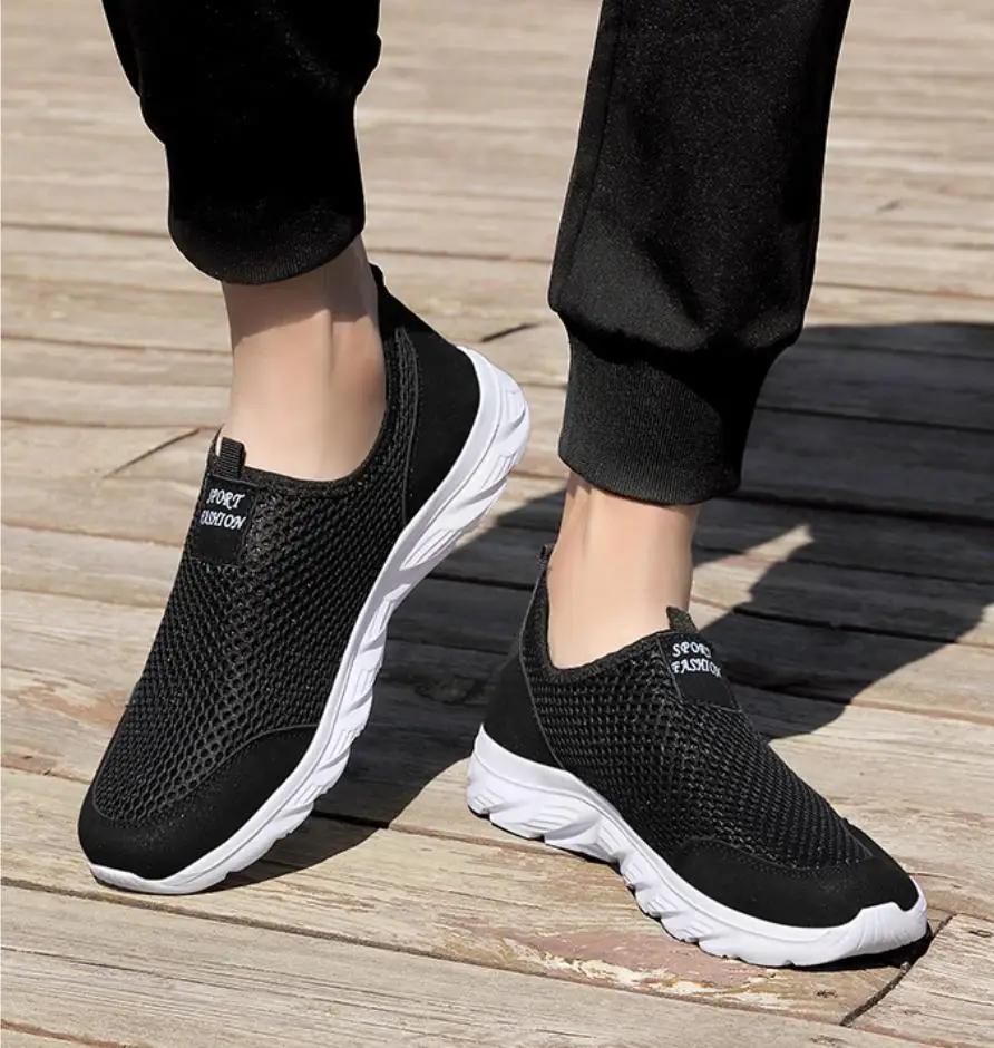 Men's and women's casual vulcanized shoes, breathable lazy shoes, men's casual sports non-slip men's flat outdoor hiking shoes