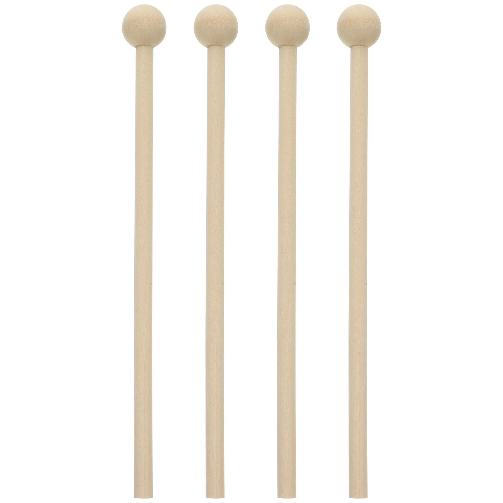 

4 Pcs Music Mallets Toy Set Drum Stick 4pcs Percussion Wood Sticks Hammer Child