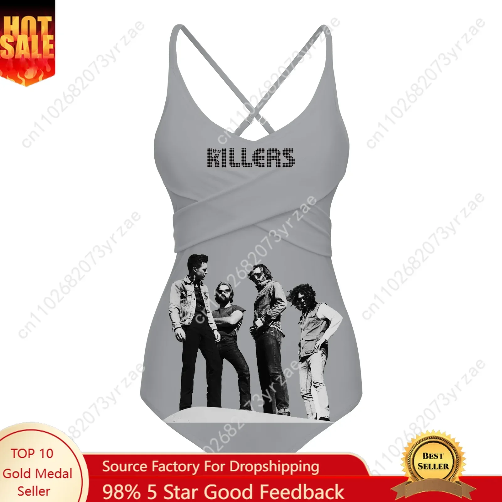 The Killers Women Sling Swimsuits Personalized Pattern Sexy Swimwear Pool Party Beach Bikini Summer Holiday Custom Bathing Suits