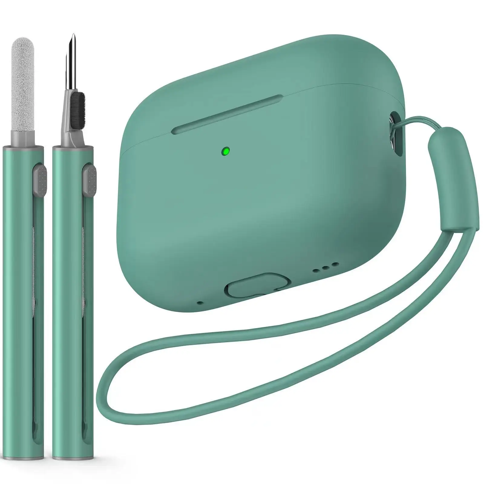 For AirPods Pro USB C Case with Cleaner Kit Soft Silicone Protective Case for Apple AirPod Pro 2nd/1st Generation Case for Women