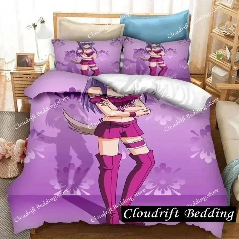 3D Printing Anime Tokyo Mew Mew 3D Print Bedding Set Duvet Covers Pillowcases Comforter Bedding Sets Bedclothes Bed Quilt Cover