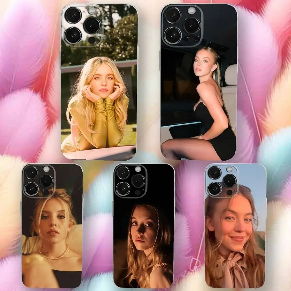 

Sidney sweeney Phone Case For iPhone 16,se4,15,14,13,12,11 Plus,Pro,Max,XR,XS,X,Plus,SE,Mini Transparent Soft Cover