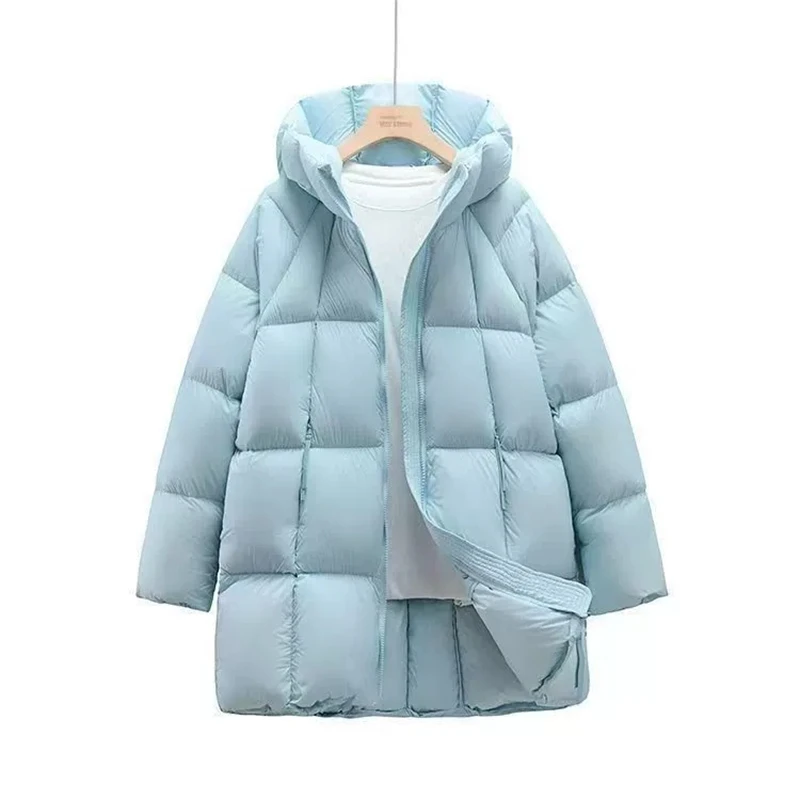 

2025 New Warm Winter Puffer Jacket Hooded Long Women Parkas Thick Cotton Padded Windproof Overcoat Casual Loose Snow Wear Jaquet