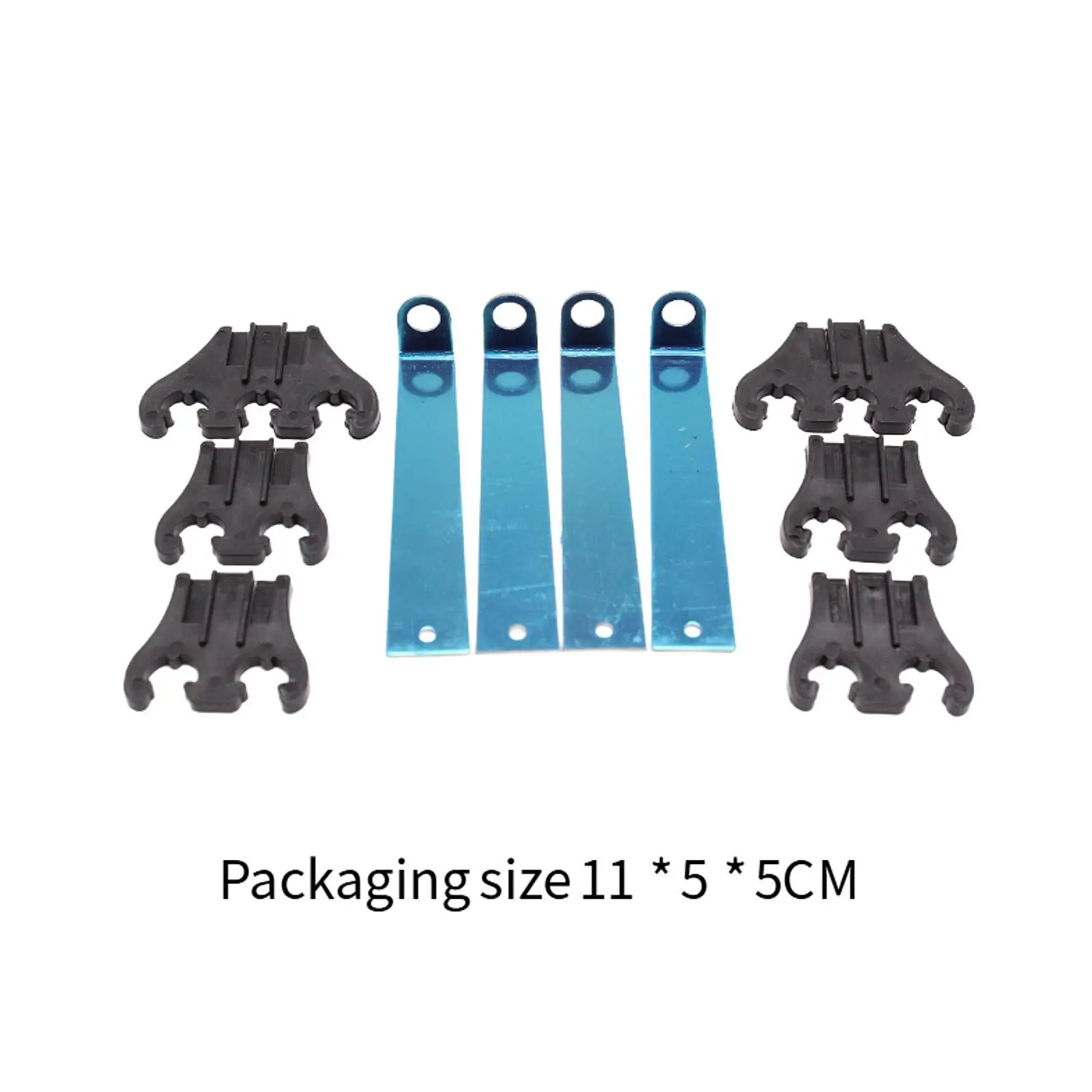 4x Ignition Wire Loom Kit 7 8 9 mm Separators Brackets Easy Installation Automobile Direct Replaces Professional Accessories