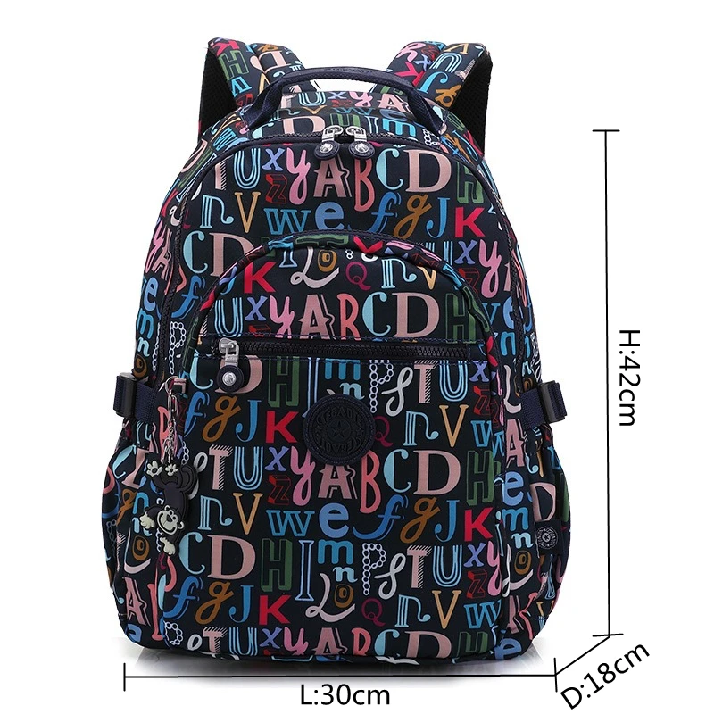 2024 High Quality Flower Fashion Casual A4 Men Women School Backpack Girl 15.6\'\' 14\'\' Laptop Lightweight Travel Bag M1983