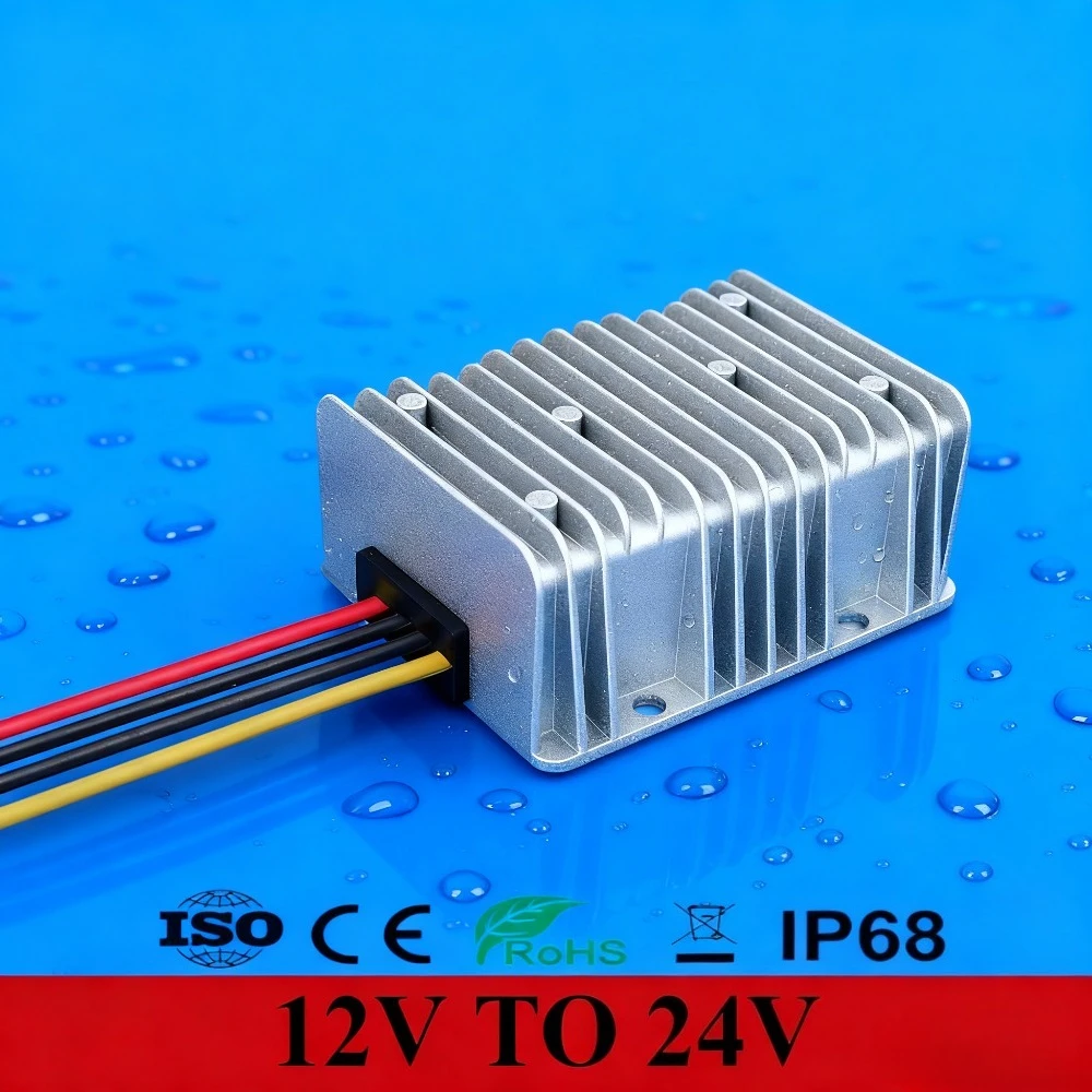 

12V to 24V 20A 480W DC DC Converter Boost Module 9-20V to 24V Boost Converter 12 to 24 Voltage Converter 12V 24V CE Waterproof