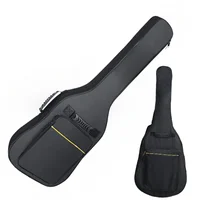 Miwayer-funda para guitarra eléctrica, tela Oxford negra/impermeable, correas dobles para los hombros, bolsa para guitarra, accesorios para guitarra