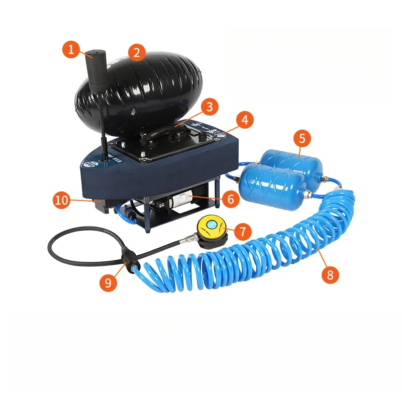 

Diving breathing machine underwater catching fish double air pump sea cucumber artifact fishing equipment full set