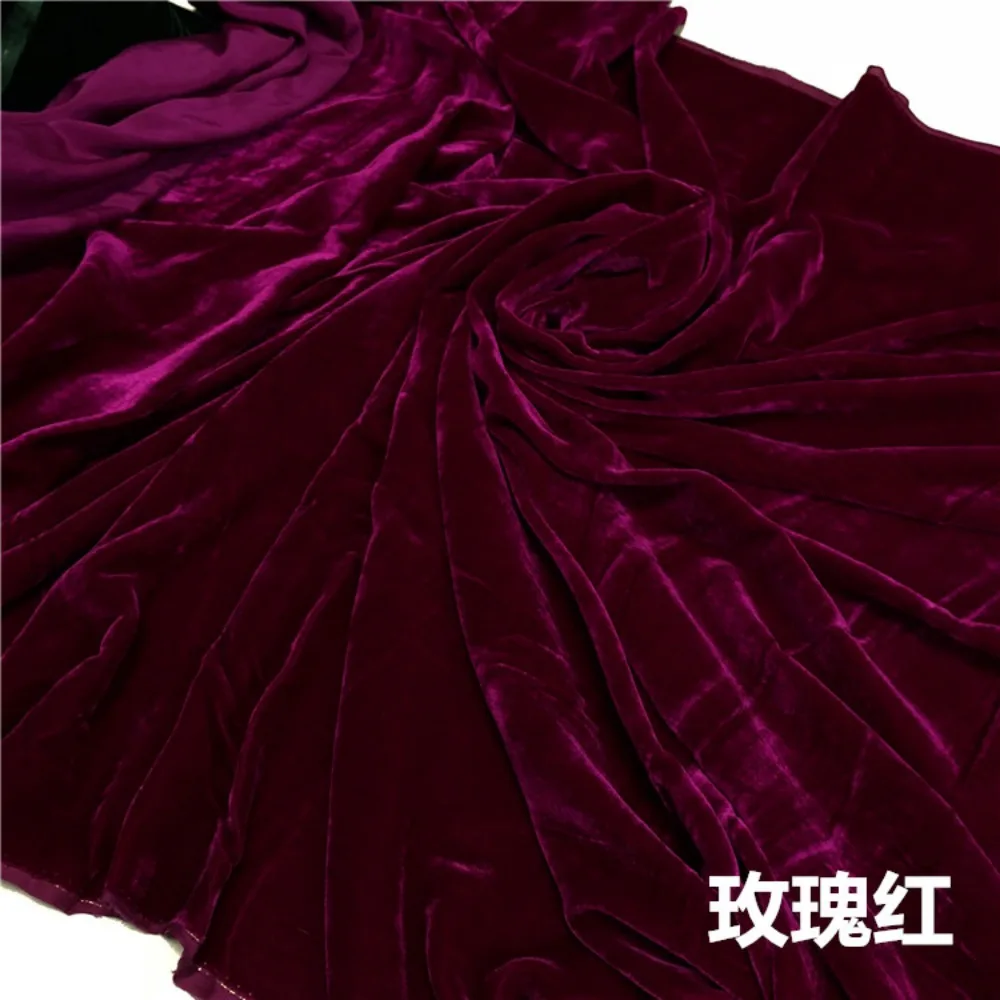 1.5/2.5/3.5yards Velvet Clothing Fabric Silk Base Surface Cotton Velvet Women's Dress Cheongsam Robe Sewing Cloth By the Yards