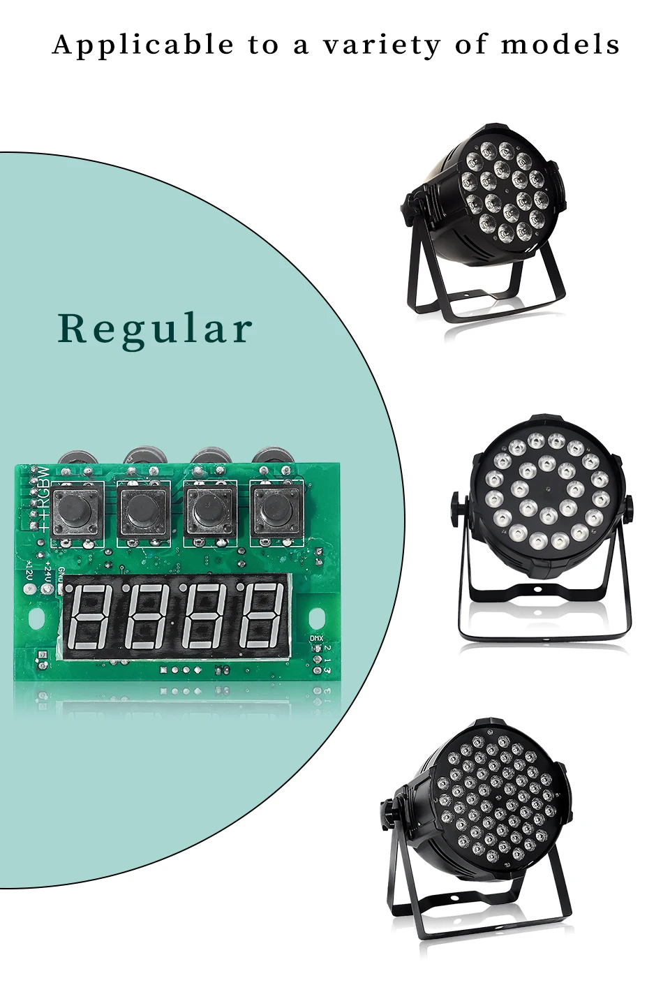 Led Par Licht Motherboard für 24x18w 12x18w 20x18w 18x18w RGBW A UV Led Bühne Licht Wasserdicht IP65 oder IP33 Reparatur Ersatzteile – Detail 3