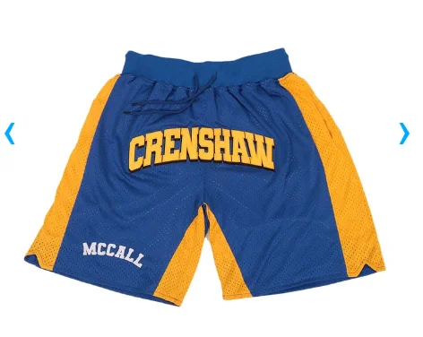 

New Men'sQuincy McCall Crenshaw Basketball Shorts Training Running Casual Loose Quick-Drying Five-Point Pants