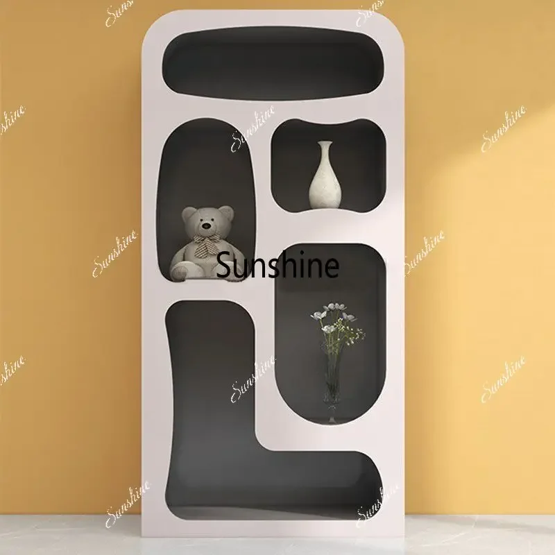 Piano paint clothing store display cabinet Modern simple floor bookshelf display cabinetTJ