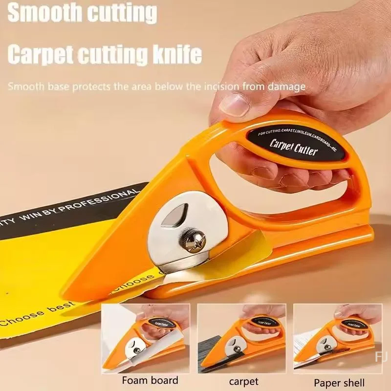 1pc Multi-Talented 45mm Rotary Carpet Knife for Paper Cutting, Ideal for Linoleum, Fabric and Other Hand Tools