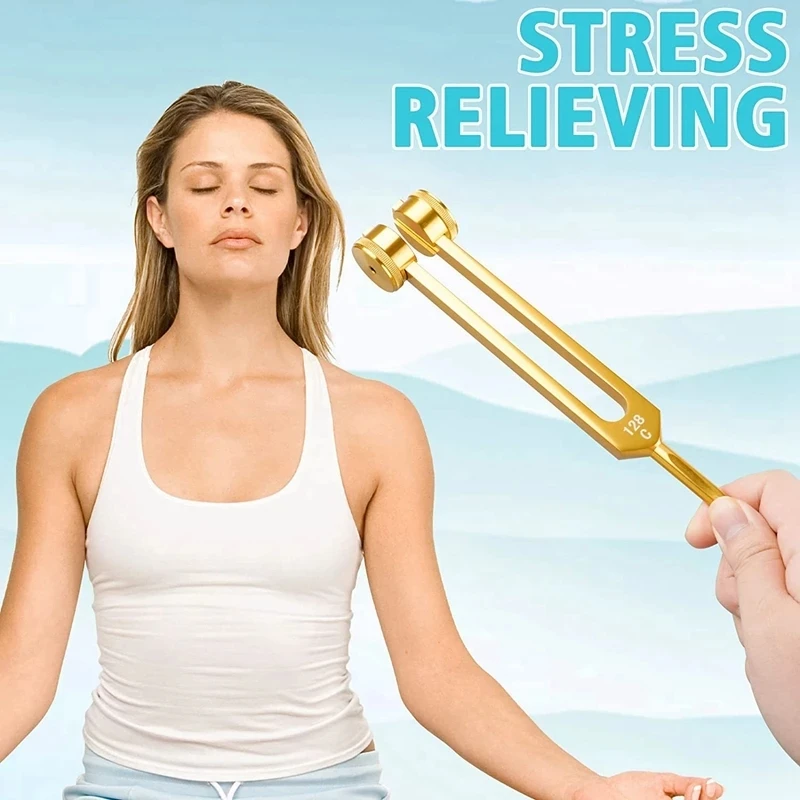 128Hz 256Hz 512Hz 1024Hz 2048Hz 4096Hz Medizinische Neurologischen Chakras Tuning Gabel Set für Sound heilende Therapie mit Mallet Hammer