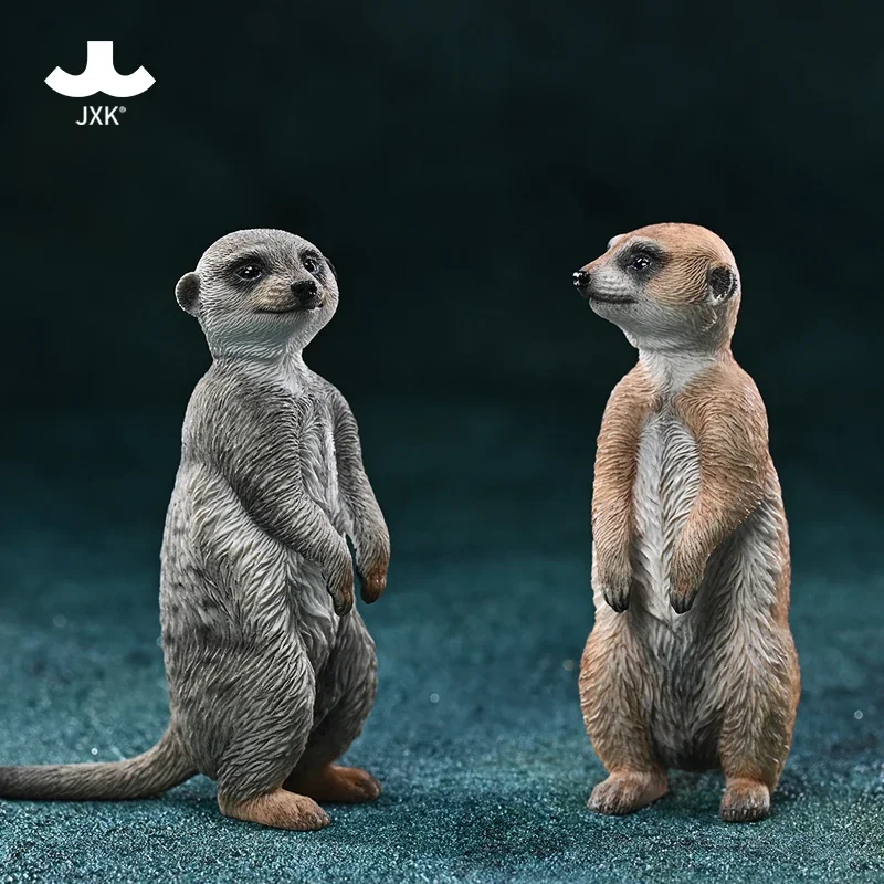 JXK 1/6 Meerkat Model Suricate Slender-tailed Meerkat Animal Decoration Collection Soldier Accessory Birthday Gift Photo Props