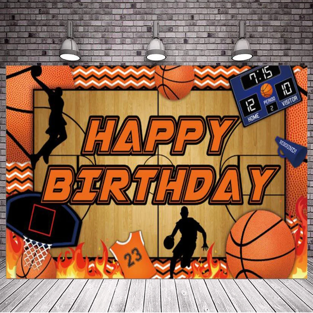 

Photography Backdrop Basketball Theme Birthday Party Supplies Decoration Sports Background Stars Photo Booth Props For Kids