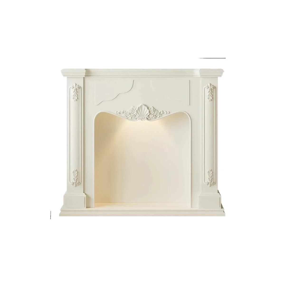 

French Cream Wind Fireplace Cabinet Living Room Decorative Cabinet American Living Room Entrance Side Cabinet Living Room