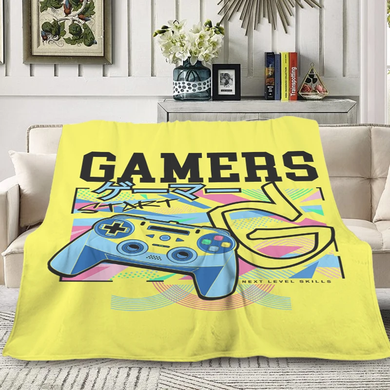 

Warm Winter Blankets T-Gamers Fluffy Soft Blankets Decorative Sofa Blanket Microfiber Bedding Knee Bed Fleece Custom Flannel