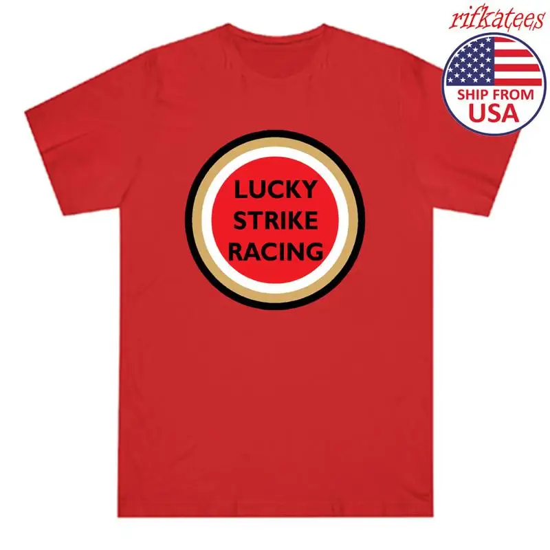 

Мужская красная футболка Lucky Strike Racing Team Motorcycles Car, размеры от S до 5XL