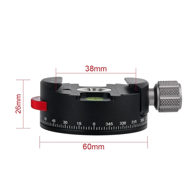 High Quality Tripod Head PAN-60H Panoramic Ball Head Tripod Head With Indexing Rotator AS Type Clamp For Cameras