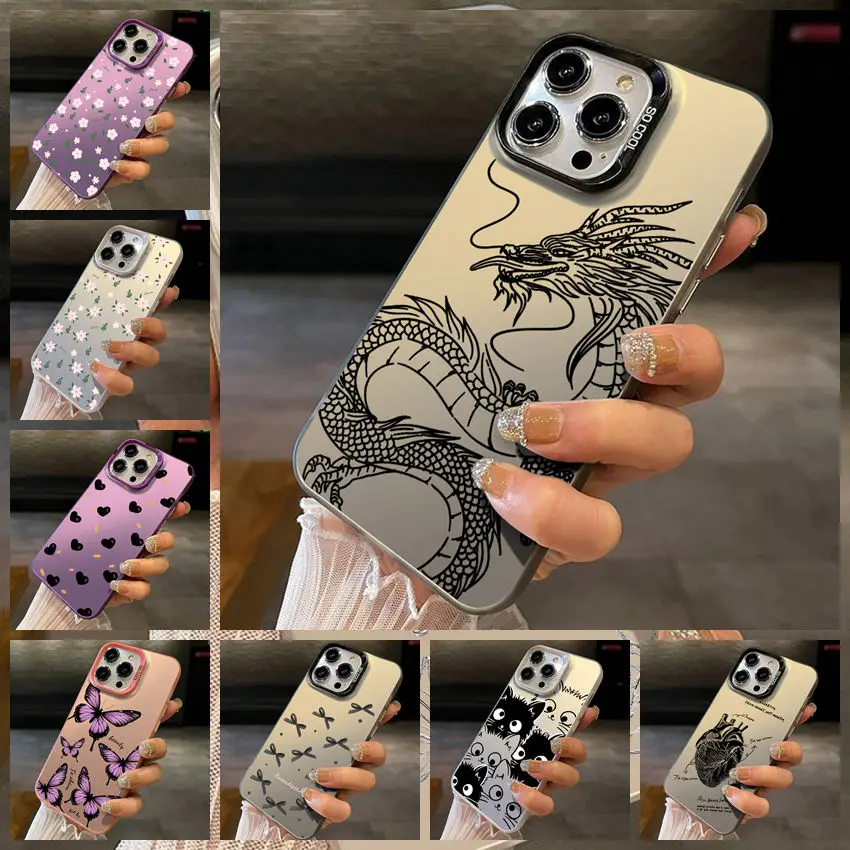 Luxury Pattern Case For Honor 200 Lite Cases Nice Flower Shockproof IMD Bumper Cover For Honor 200 200 Pro Funda