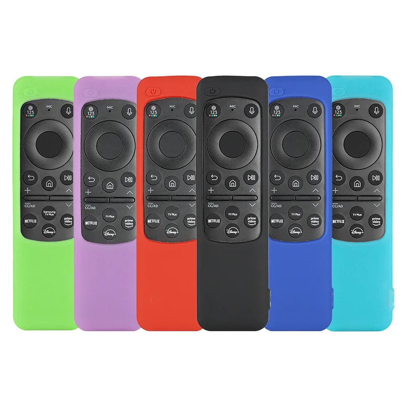 Silicone Remote Control Case For Samsung Neo QLED OLED Smart TV 2024/2023 Solar Cell TM2360E TM2361E BN59-01432D BN59-01432J BN5