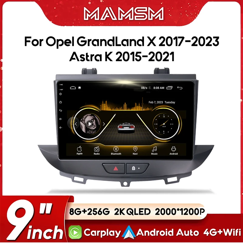 Android 13 For Opel Grandland X crossland x 2016 -2020 Wireless Carplay Auto Car Radio Multimedia Video Player Stereo Navigation