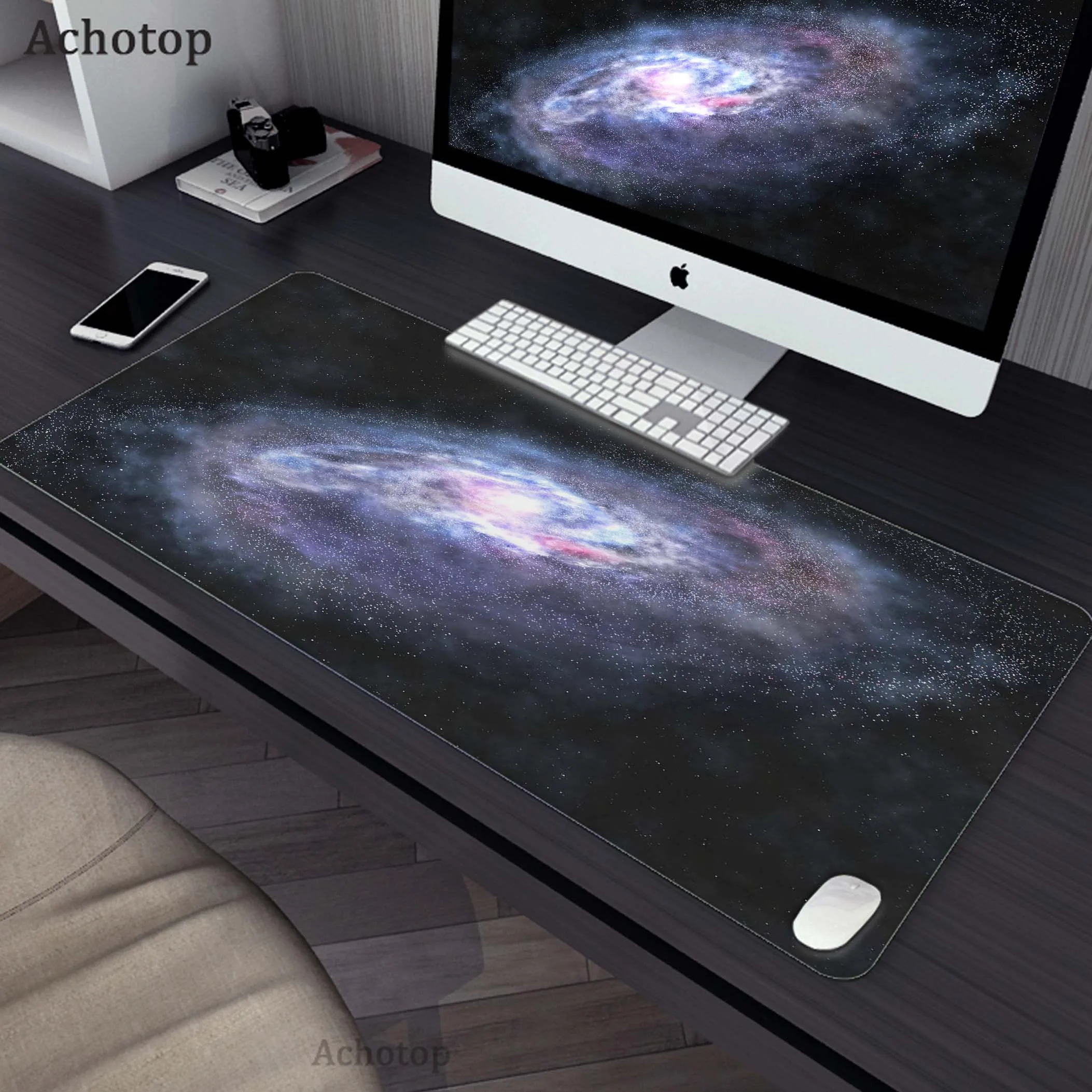 

Gaming Mousepad Gamer Speed Keyboard Pads Laptop Carpet Large Mouse Gamer Rug Milky Way And Starry Sky Pattern Gamer Desk Mat