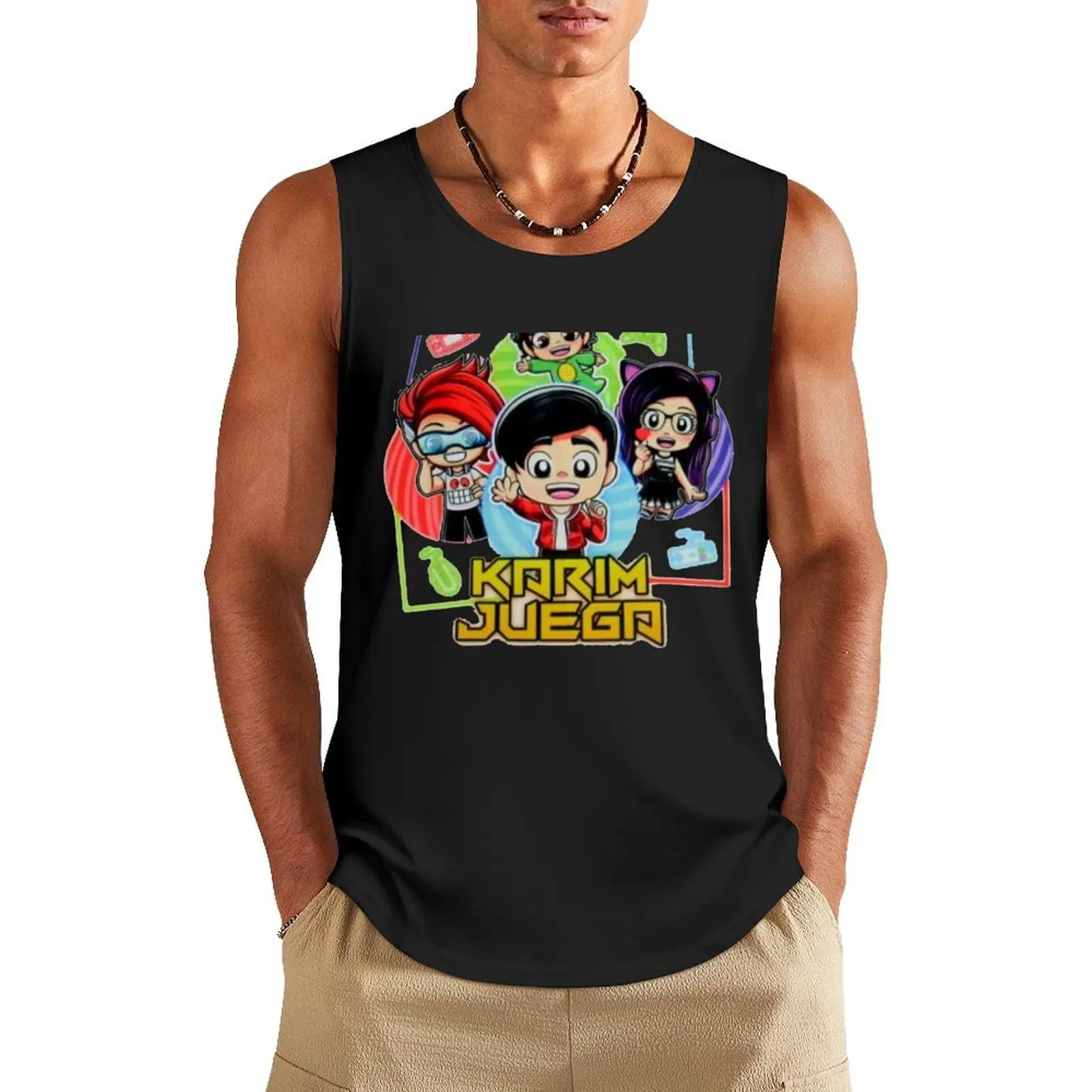 

Karim Juega merch Tank Top summer clothes best selling products Men's t-shirts