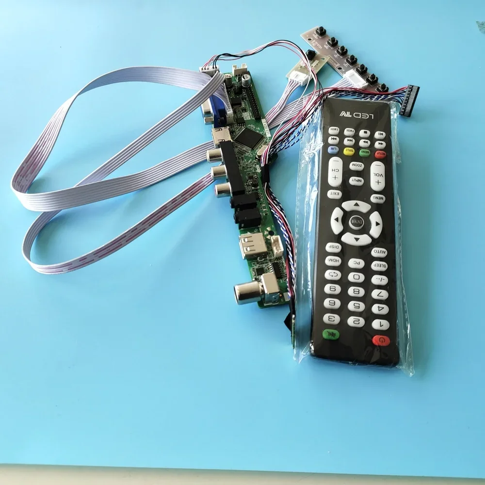 kit for LP156WH2(TL)(H2) TV AV  USB 40pin LVDS Screen panel remote VGA 1366X768 15.6