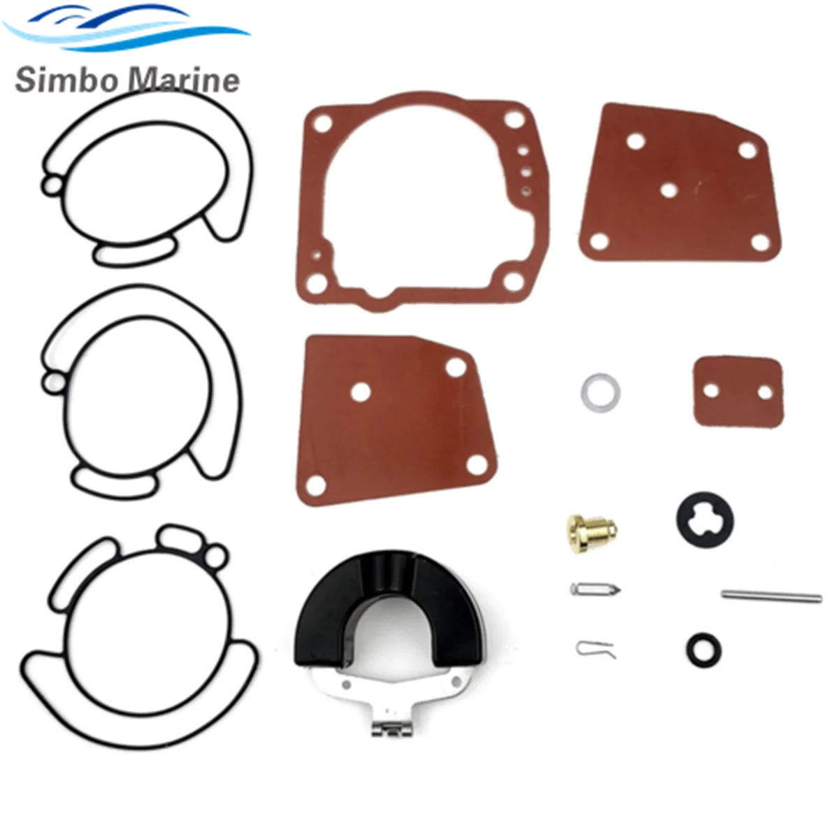 New for Johnson Evinrude Outboard Carb Kit with Float 438996 fits BRP OMC Carburetor