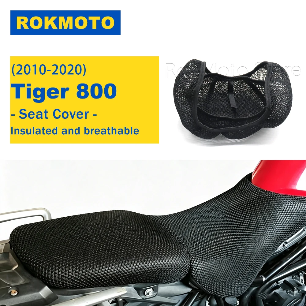 For Tiger800 Tiger 800 XC XCA XCX 2010-2020 Motorcycle Protecting Cushion Seat Cover Breathable Comfortable 3D Mesh Seat Cover